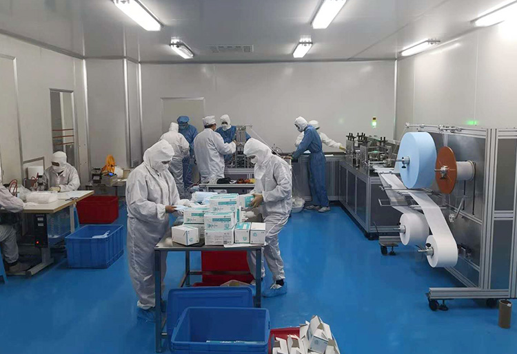 華能醫(yī)藥醫(yī)用口罩生產(chǎn)線正式投產(chǎn)                                                                                       -------共抗疫情，華能在行動(dòng)